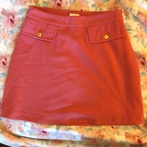 Forever21 pink skirt with gold button details!
